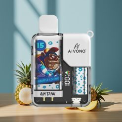 Aivono Aim Tank 9500 Puffs Ananas Noix de Coco Disposable Vape