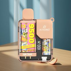 Aivono Aim Tank 9500 Puffs Pêche Poire Disposable Vape LCD 650mAh
