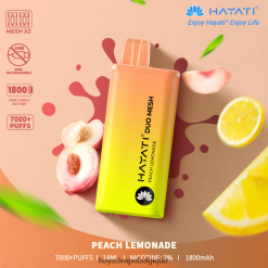 Hayati Duo Mesh jetable - Hayati Bruxelles limonade aux pêches FXT8LR175