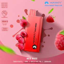 Hayati Duo Mesh jetable - Hayati Flavour List Razz rouge FXT8LR179