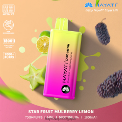 Hayati Duo Mesh jetable - Hayati Wholesale Belgique carambole mûre citron FXT8LR190