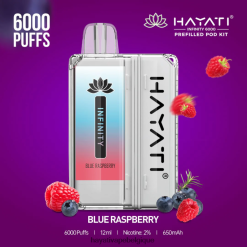 Hayati Infinity 6000 kits de dosettes - Hayati Belgique framboise bleue FXT8LR144