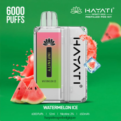 Hayati Infinity 6000 kits de dosettes - Hayati Belgique glace à la pastèque FXT8LR164