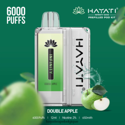 Hayati Infinity 6000 kits de dosettes - Hayati Vape Flavours double pomme FXT8LR146