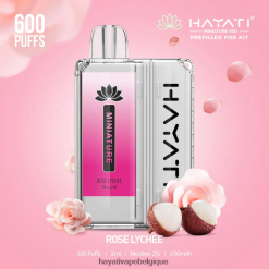 Hayati Miniature 600 kits de dosettes - Hayati Belgique litchi rose FXT8LR44