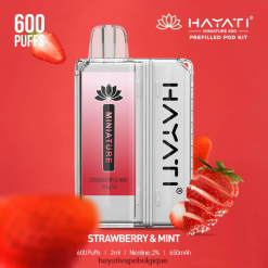 Hayati Miniature 600 kits de dosettes - Hayati Vape Flavours fraise et menthe FXT8LR46