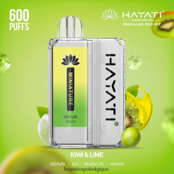 Hayati Miniature 600 kits de dosettes - Hayati Vape Review kiwi et citron vert FXT8LR38
