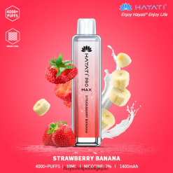 Hayati Pro Max jetable - Hayati Flavour List fraise banane FXT8LR139