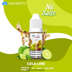 Hayati Pro Max sels de nicotine - Hayati Vape Near Me cola et citron vert FXT8LR237