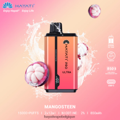 Hayati Pro Ultra jetable 15000 bouffées - Hayati Bruxelles mangoustan FXT8LR205