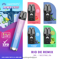 Hayati Remix système de dosettes préremplies 2400 bouffées - Hayati Vape Near Me Rio de remix FXT8LR57