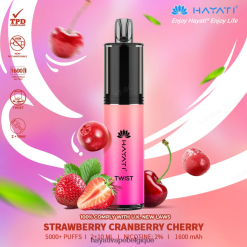 Hayati Twist jetable - Hayati Store Belgique fraise canneberge cerise FXT8LR81