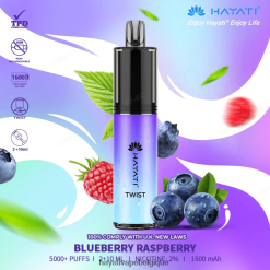 Hayati Twist jetable - Hayati Vape Flavours myrtille framboise FXT8LR66