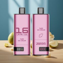 Lavie Cube 20000 Puffs Disposable Vape Crème Glacée au Taro et Type C