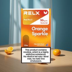 Relx Pod Pro 2 Appareil de Vape Nicotine 5% Étincelle Orange 1,9ml 600 bouffées