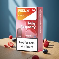 Relx Pod Pro 2 Appareil de Vapotage Nicotine 0% Framboise Bleue 600 Puffs 1.9ml