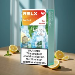 Relx Pod Pro 2 Citron Menthe avec 5% de nicotine et 600 bouffées