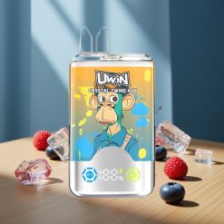 Uwin Crystal Twins 40000 Puffs Disposable Vape Myrtille Framboise Cerise Glace