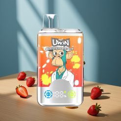 Uwin Crystal Twins 40000 Puffs Fraise Banane Amour 66 avec 32ml de E-liquide et 0.6 Ohm Mesh Coil