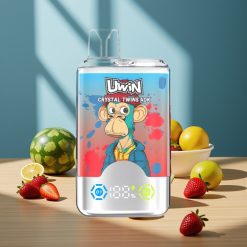 Uwin Crystal Twins 40000 Puffs Fraise Pastèque Citron Vert