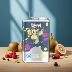 Uwin Crystal Twins 40000 Puffs Kiwi Fruit de la Passion Goyave Myrtille Framboise