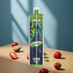 Uwin Shisha Hookah Crystal 20000 Puffs Fraise Kiwi 22ml Type-C