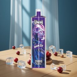 Uwin Shisha Hookah Crystal 20000 Puffs Glace au Raisin avec batterie 650 mAh