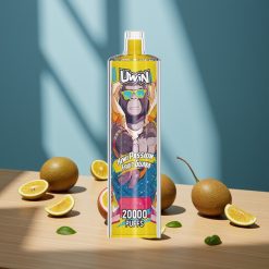 Uwin Shisha Hookah Crystal 20000 Puffs Kiwi Fruit de la Passion Goyave