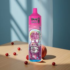 Uwin Tornado 35K Music Disposable Vape Pêche Baies avec batterie rechargeable 600mAh