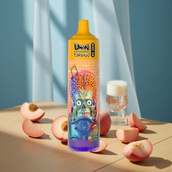 Uwin Tornado 35K Music Disposable Vape Pêche Glacée d'Été avec batterie 600mAh